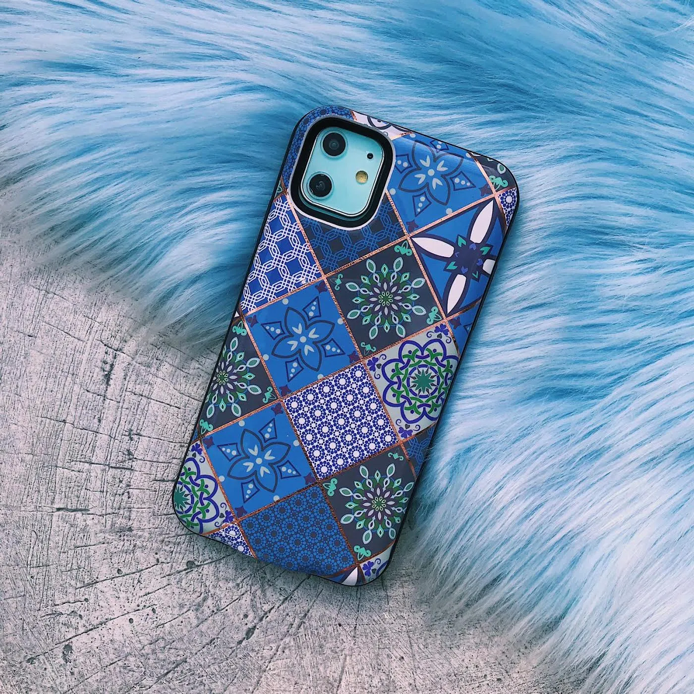 Mosaic Tile Battery Power Phone Case