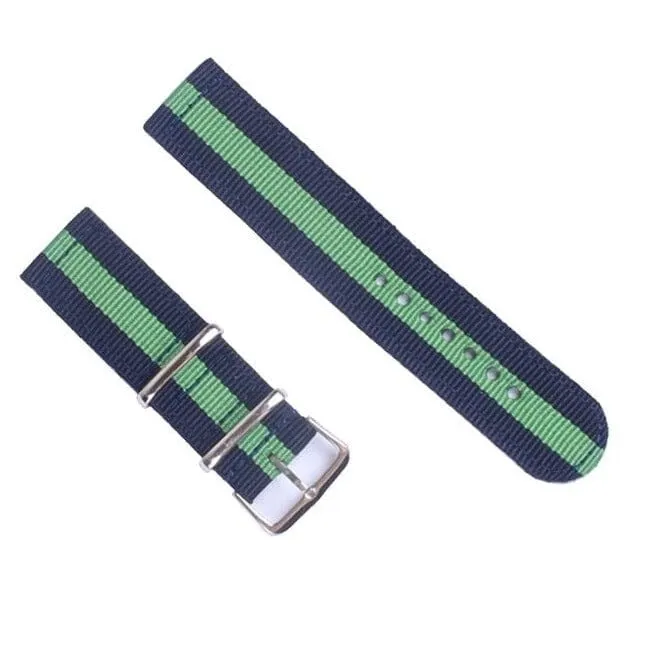 Nato Nylon Watch Straps Compatible with the Oppo Watch 2 46mm