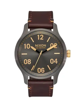 NIXON PATROL LEATHER WATCH - CLEARANCE