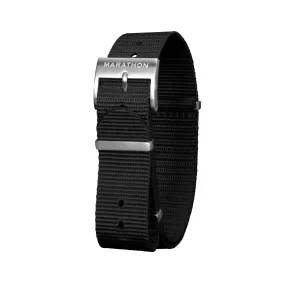 Nylon DEFSTAN Strap, Black, 16mm