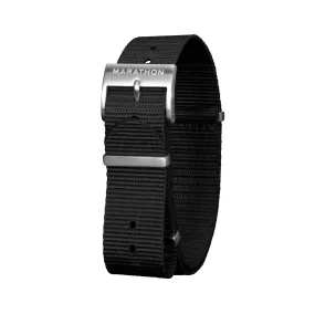 Nylon DEFSTAN Strap, Black, 18mm