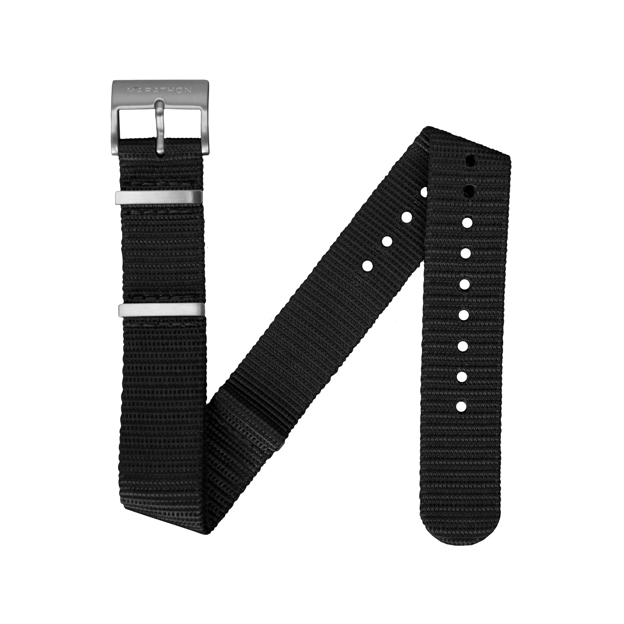 Nylon DEFSTAN Strap, Black, 22mm