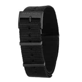 Nylon DEFSTAN Strap with Anthracite Hardware, Black, 20mm