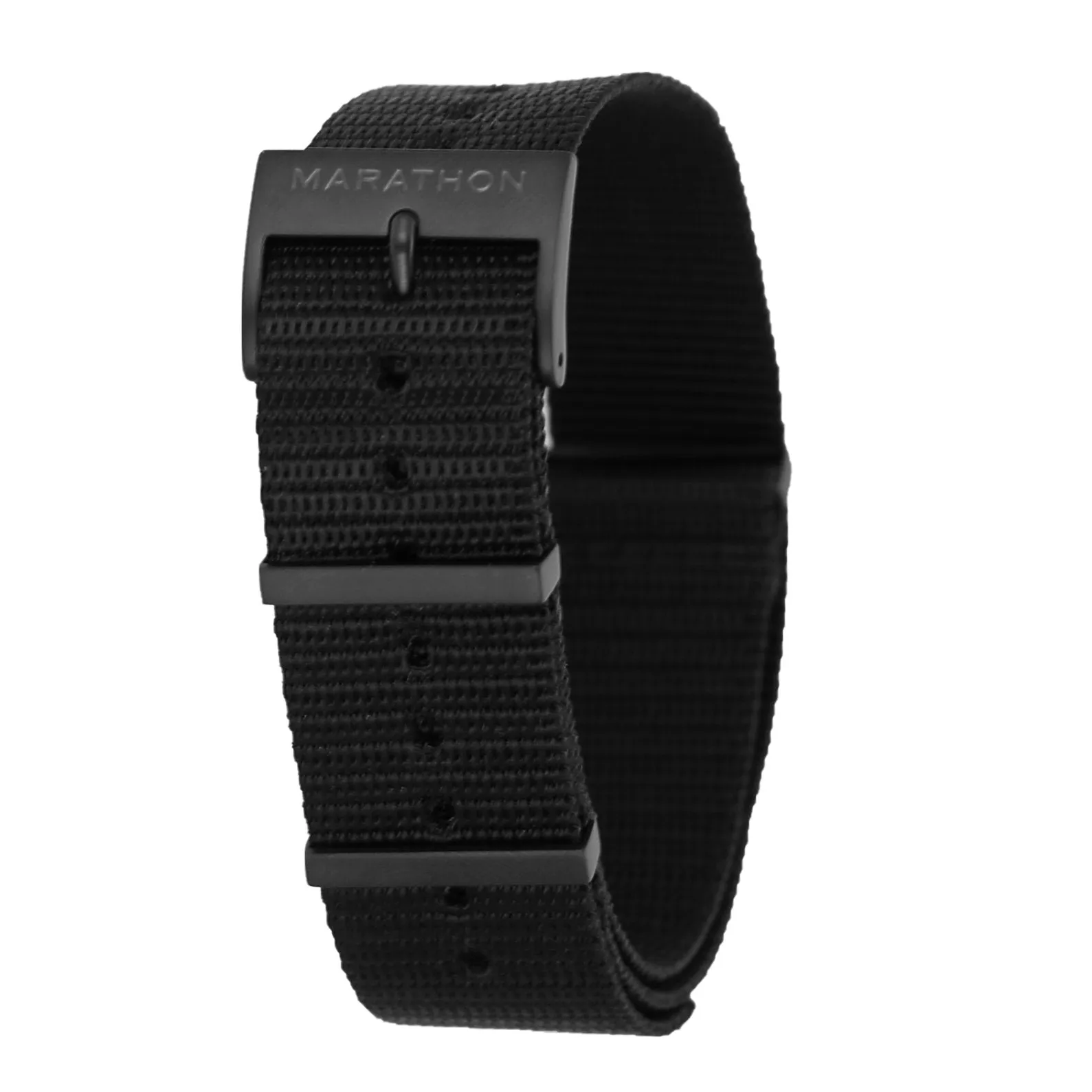 Nylon DEFSTAN Strap with Anthracite Hardware, Black, 20mm