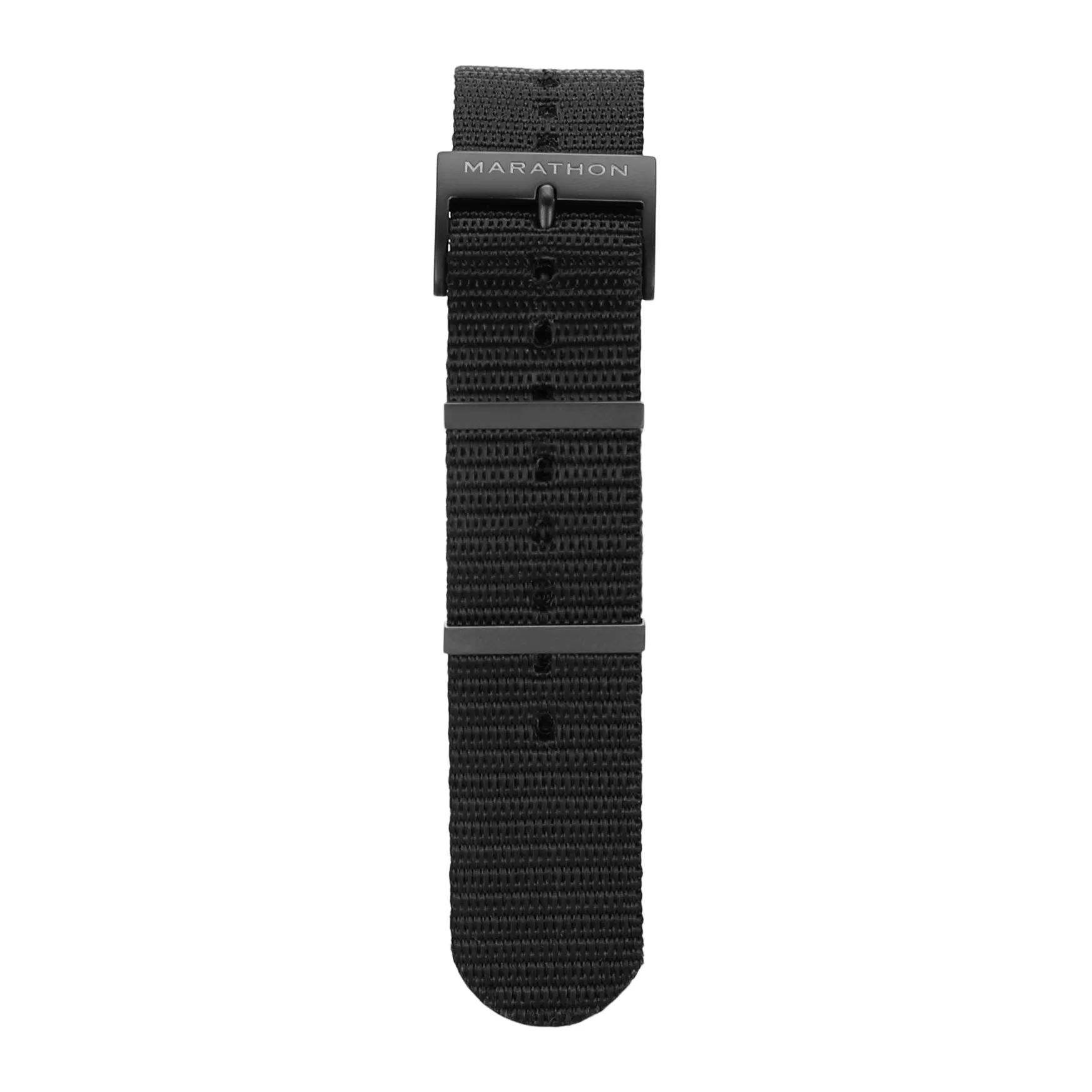 Nylon DEFSTAN Strap with Anthracite Hardware, Black, 20mm