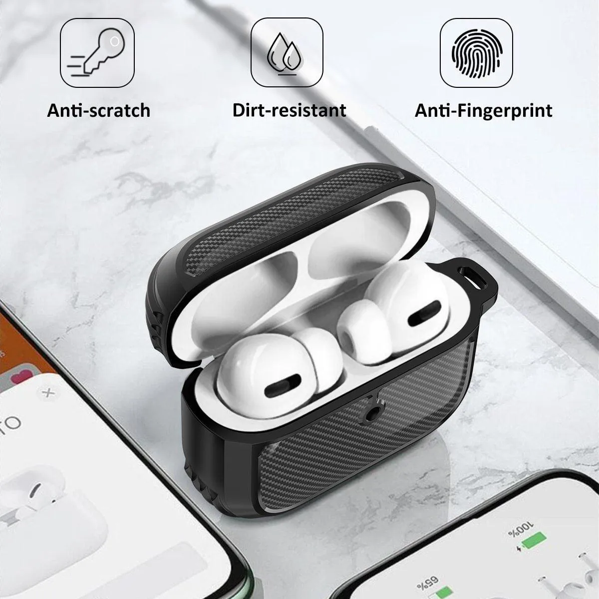 NYX Silicone Carbon Fibre AirPods Pro Case