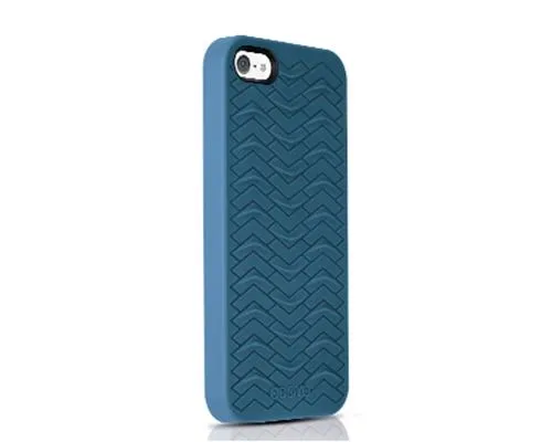 Odoyo SharkSkin Series iPhone 5 and 5S Silicone Case - Navy Blue