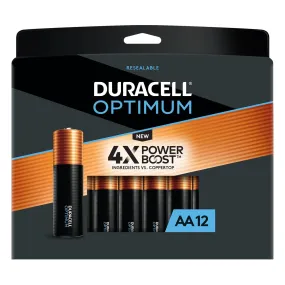 OPT2400B12 Duracell, OP2400 Alkaline Battery, AAA, Optimum, 12PK