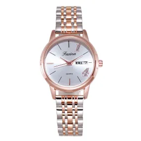 Personality Simple Steel Strap Couple Watch