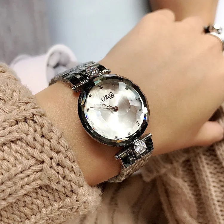 Personality Stainless Steel Strap Women's Watch