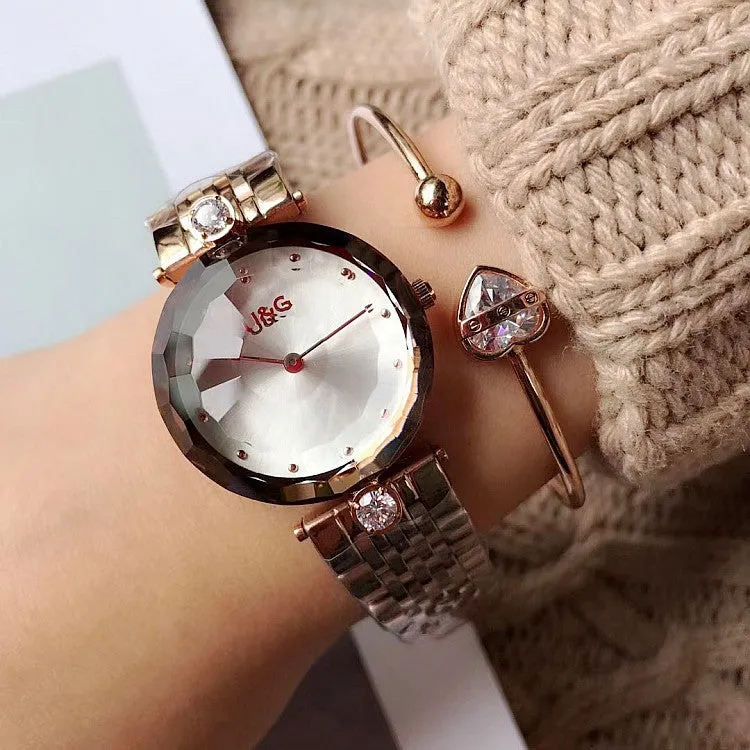 Personality Stainless Steel Strap Women's Watch