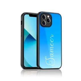 Personalized iPhone Cover with Name IPhone 11 Pro Back Cover - Blue Sea