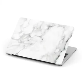 Personalized Macbook Hard Shell Case - White Marble