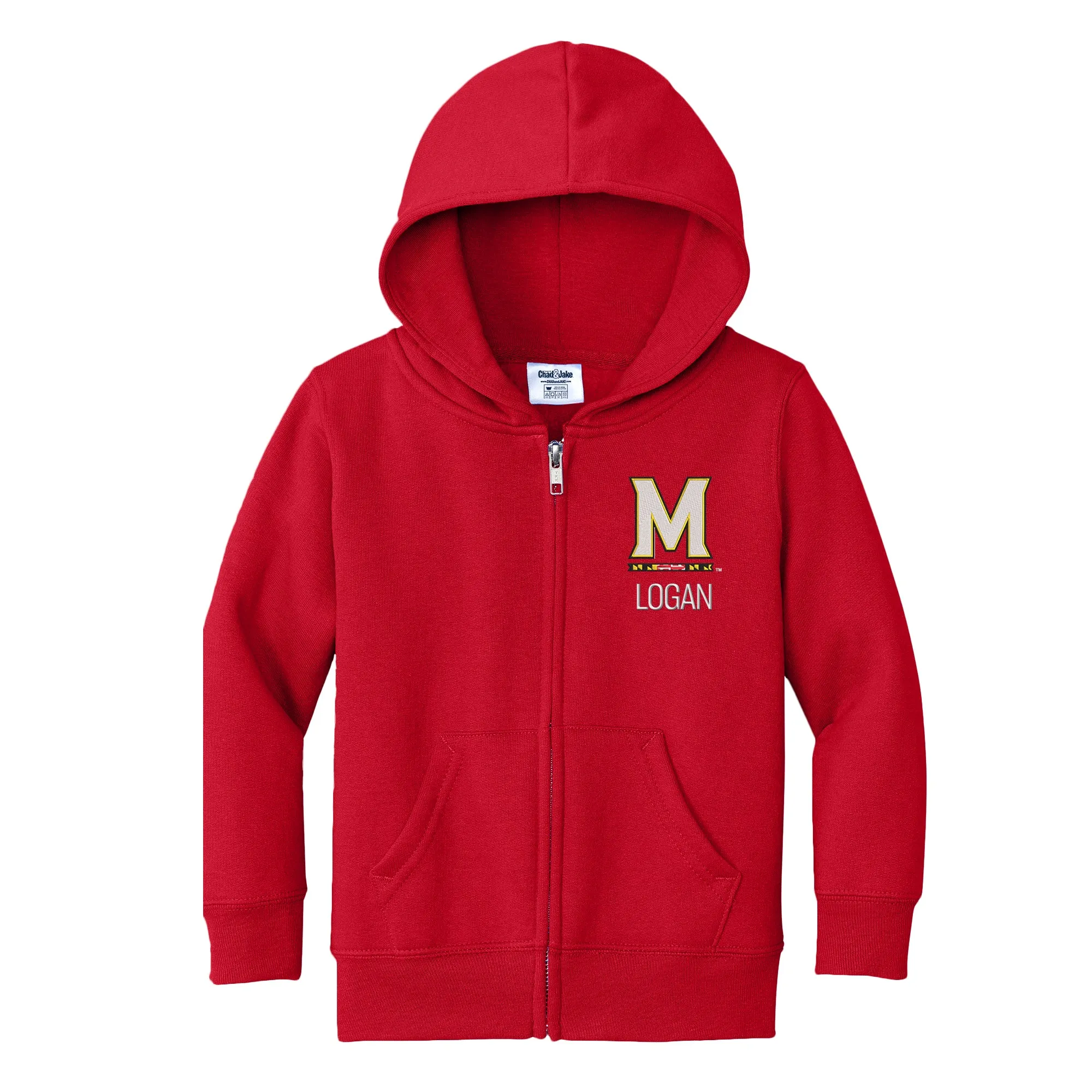 Personalized Maryland Terrapins M Toddler Full-Zip Sweatshirt