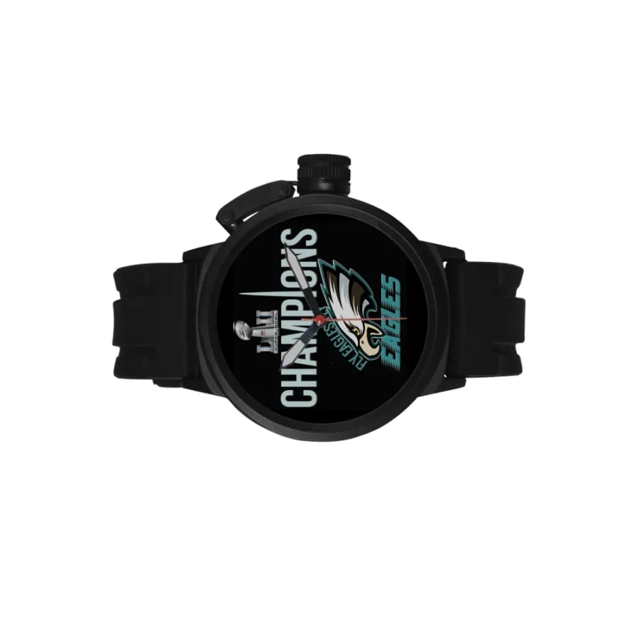 Philadelphia eagles Fan Sports Watch Quartz Black| eagles super bowl Fan Watch For Men