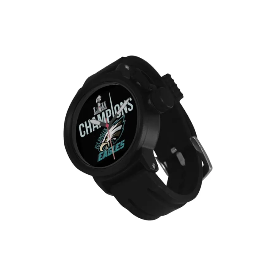 Philadelphia eagles Fan Sports Watch Quartz Black| eagles super bowl Fan Watch For Men