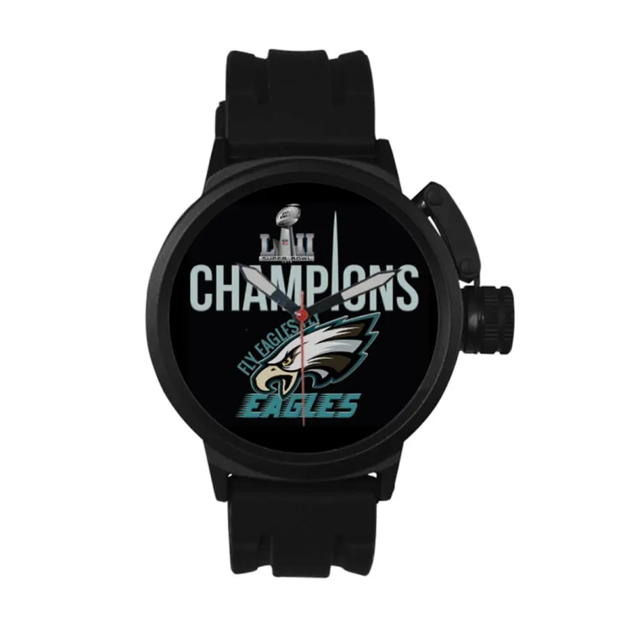 Philadelphia eagles Fan Sports Watch Quartz Black| eagles super bowl Fan Watch For Men