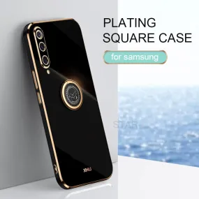 Phone Case For Samsung Galaxy A30 A30S A50  A50S  A7  A70 Luxury Silicone Stand Ring Holder Cover