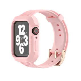 Pink TPU Apple Watch Strap   Case 粉色塑膠Apple 錶帶   保護殼 KCWATCH1201