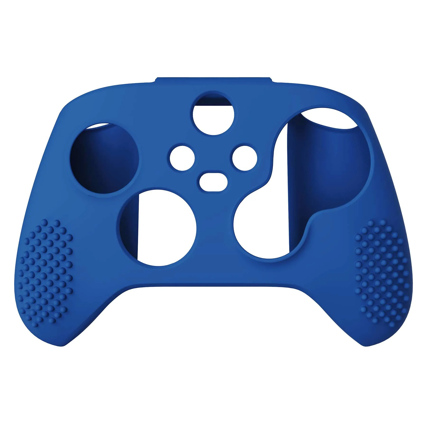 PlayVital Blue 3D Studded Edition Anti-slip Silicone Cover Skin for Xbox Series X Controller, Soft Rubber Case Protector for Xbox Series S Controller with 6 Black Thumb Grip Caps - SDX3008