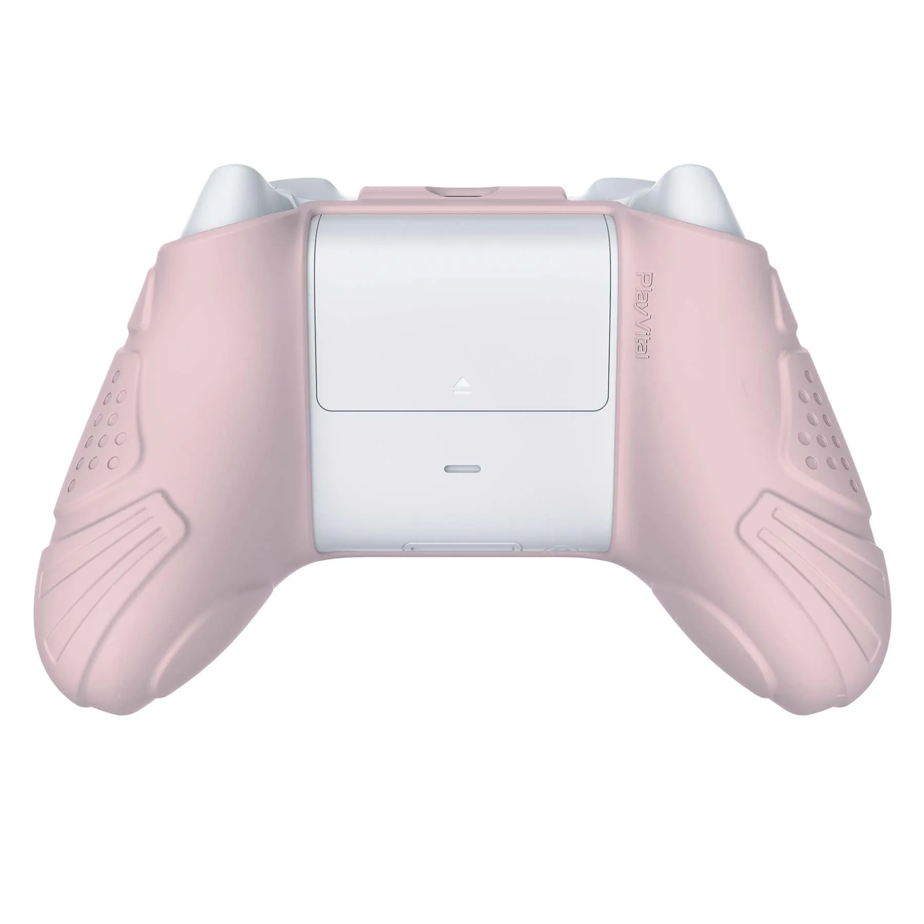 PlayVital Guardian Edition Pink Ergonomic Soft Anti-slip Controller Silicone Case Cover, Rubber Protector Skins with White Joystick Caps for Xbox Series S and Xbox Series X Controller - HCX3005