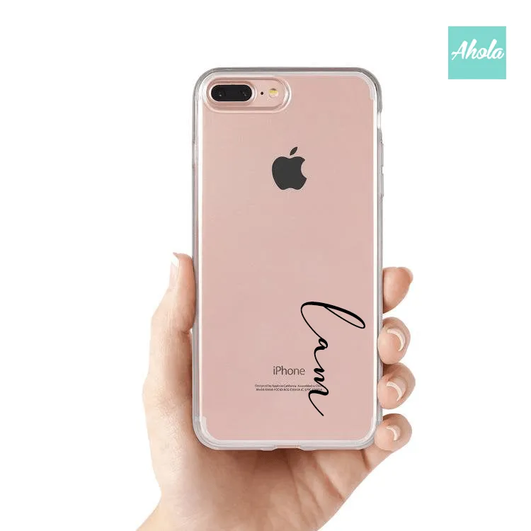 【Prime】Soft TPU transparent phone case 名字透明電話軟殼