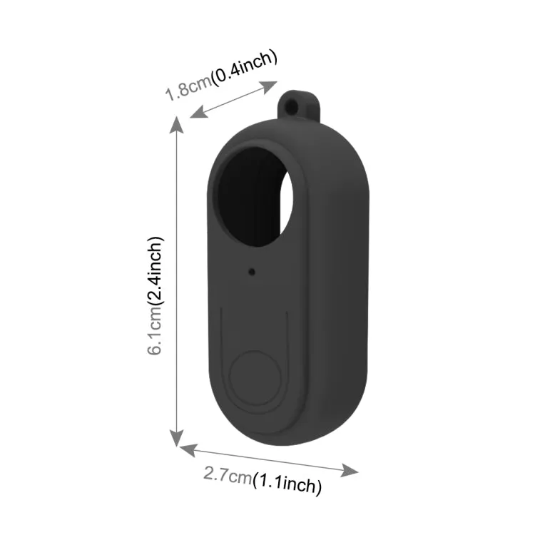 PULUZ Silicone Protective Case with Lens Cover for Insta360 GO 2(Black)