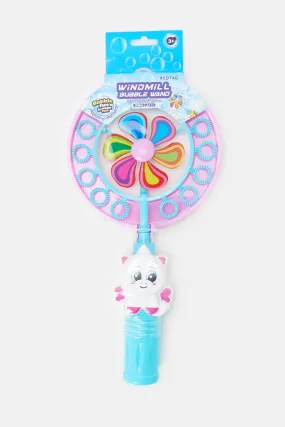 Purple Unicorn Bubble Windmill