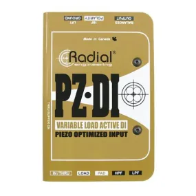 Radial PZ-DI - Active DI for piezo and acoustic