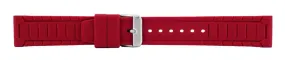 Red Silicone Watch Band 20mm 175955