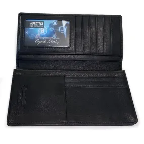 RFID Checkbook Wallet w/ Pocket