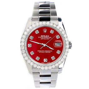 Rolex Datejust 36mm  Dial with Custom Diamond Bezel   TFJ-142507897