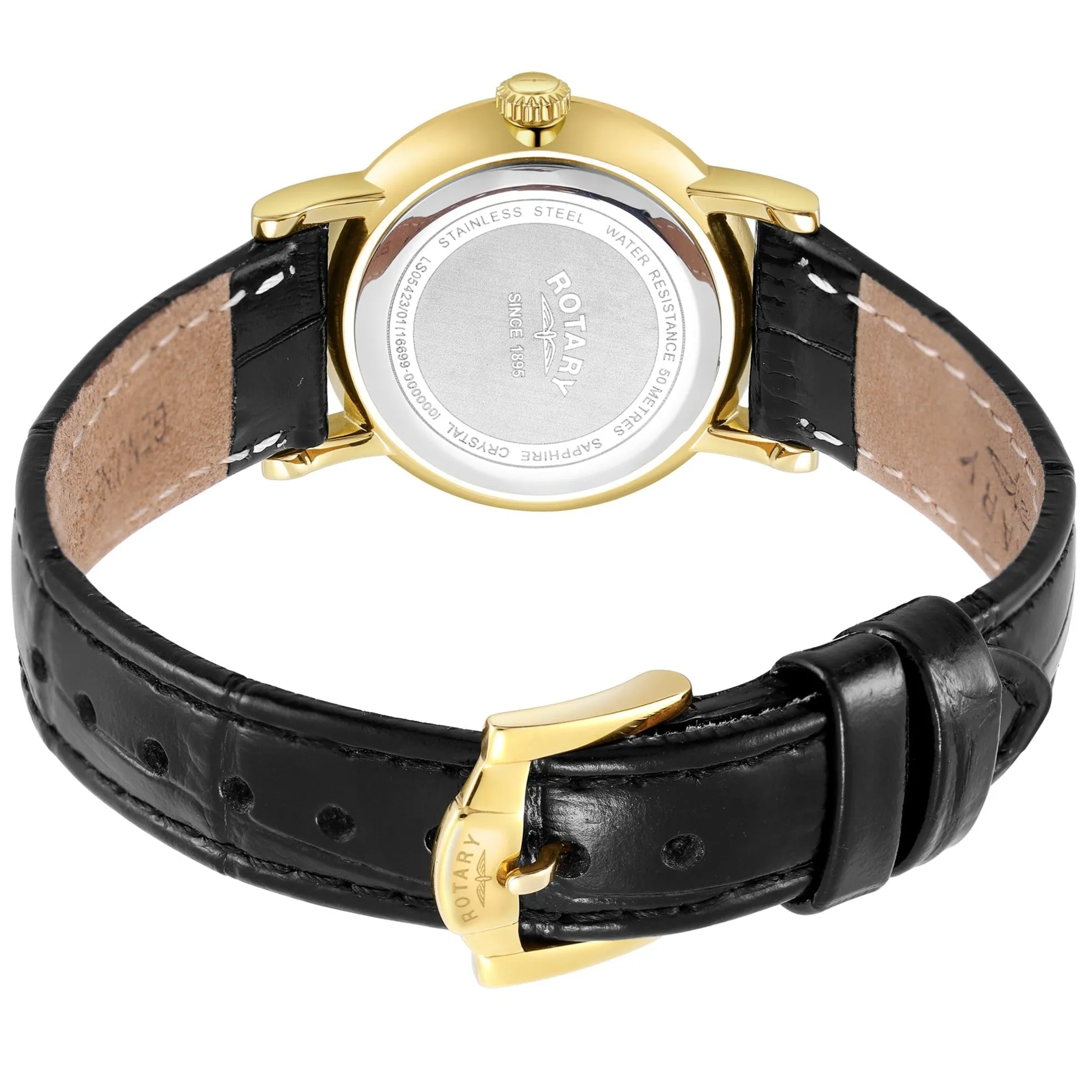 Rotary Windsor Ladies Gold Watch LS05423/01