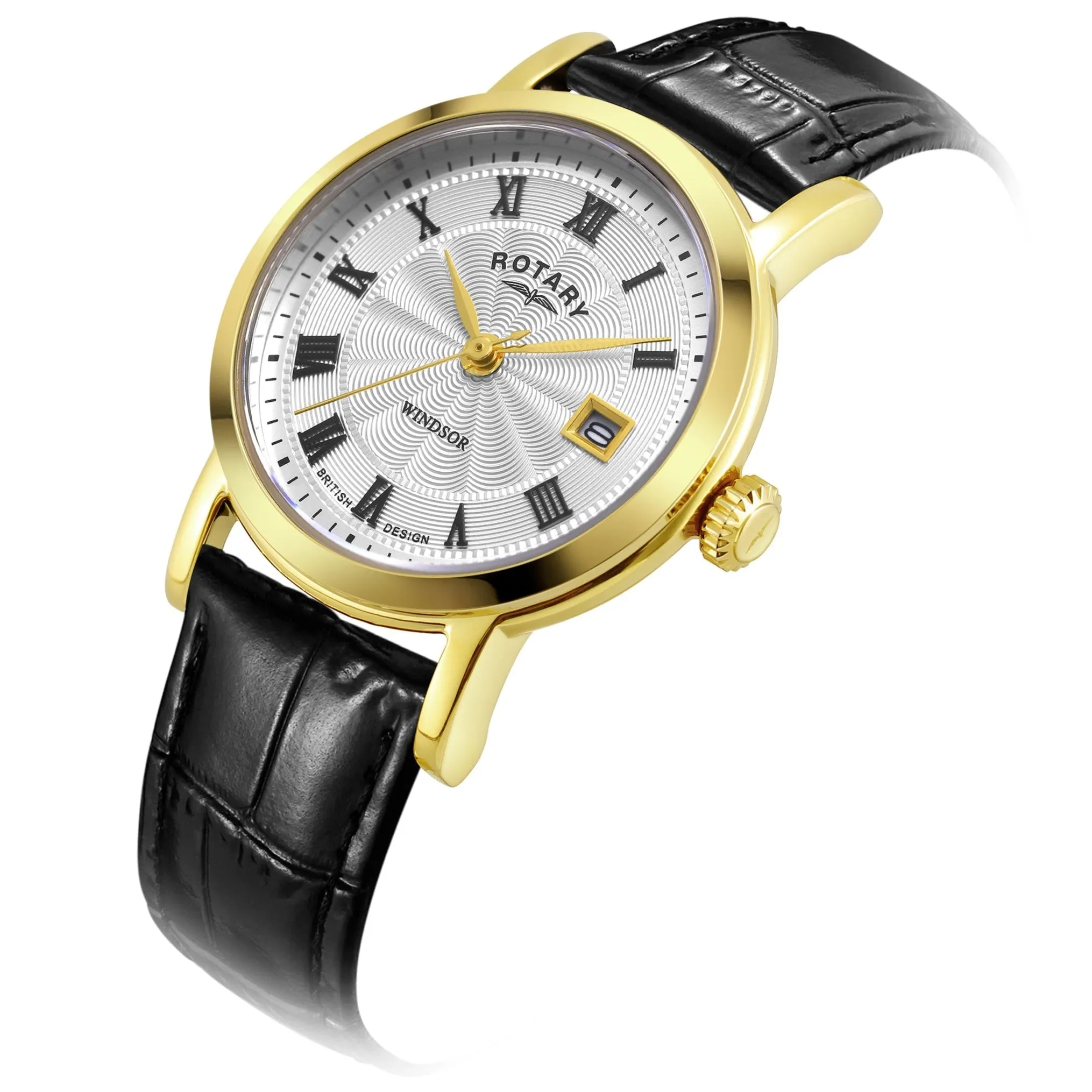 Rotary Windsor Ladies Gold Watch LS05423/01