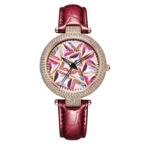 Rotatable Colorful Dial Rhinestone Women's Watch