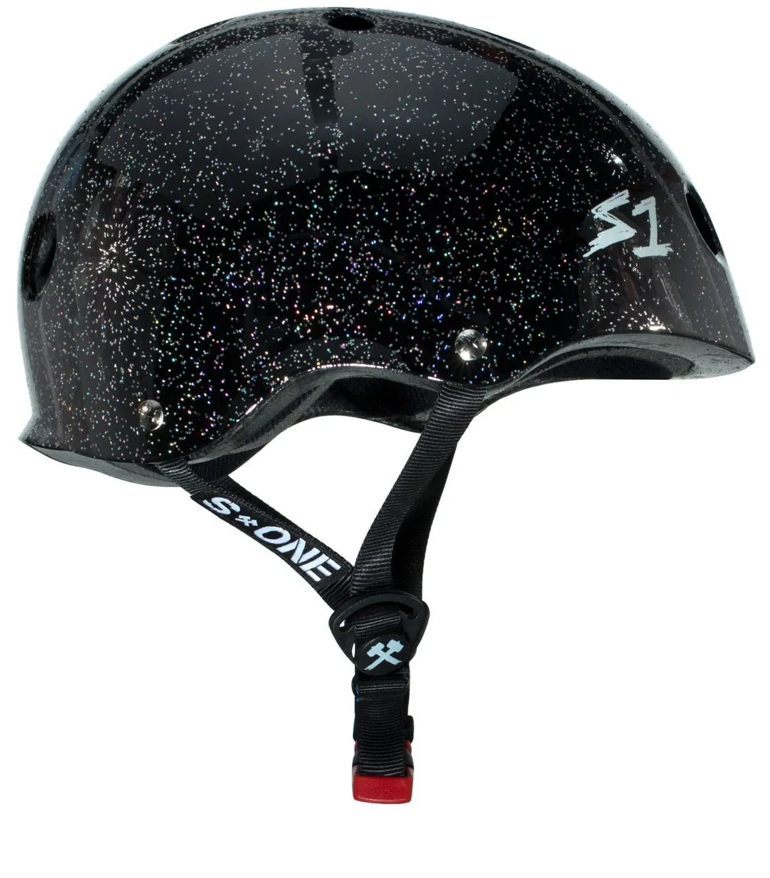 S1 Mini Lifer Helmet - Black Gloss Glitter