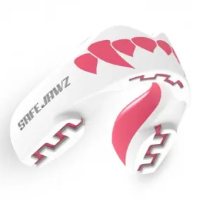 SAFEJAWZ EXTRO SERIES SELF-FIT PINK FANGZ SPORTS MUAY THAI BOXING MMA MOUTHGUARD Senior Age 12 