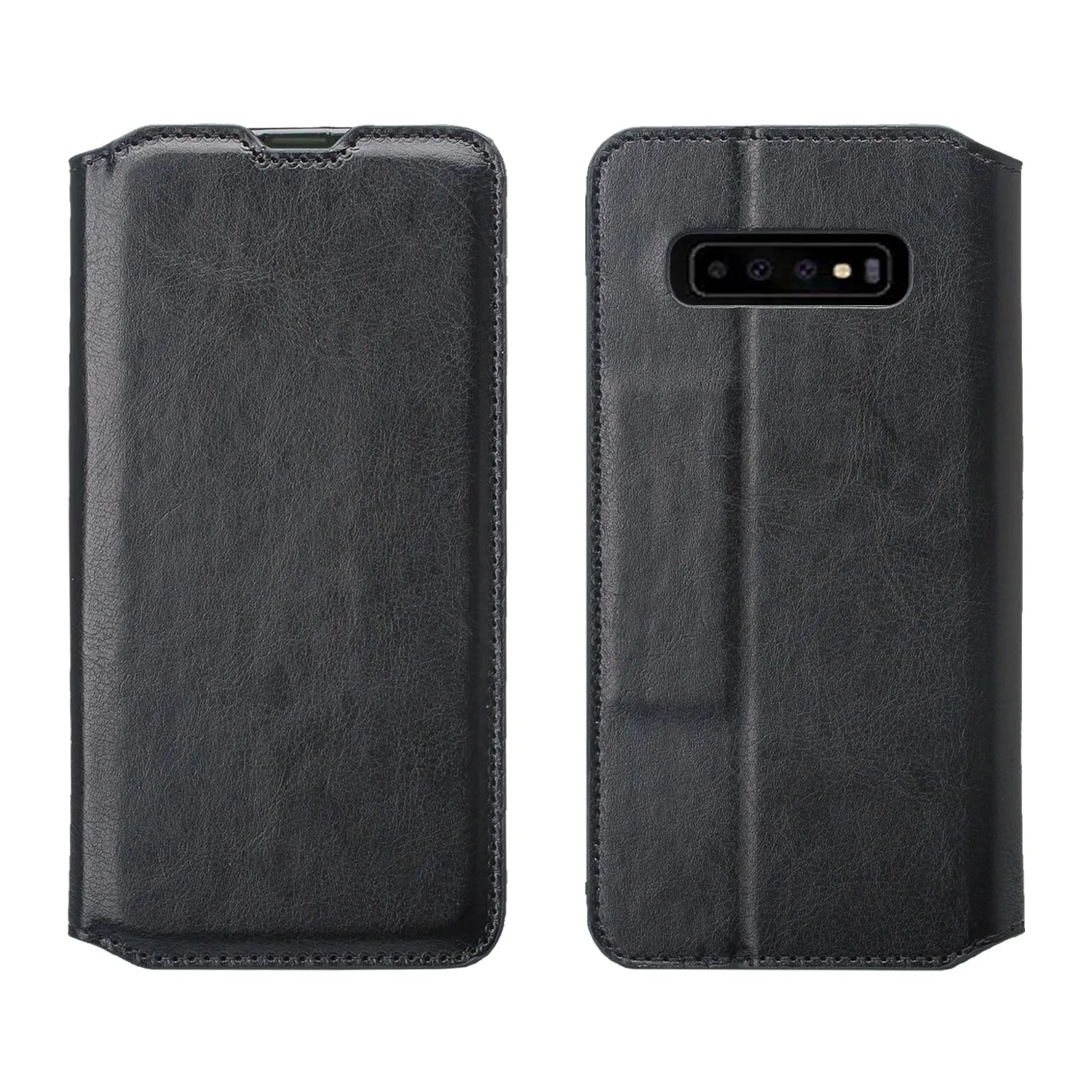 Samsung Galaxy S10 Plus Case, Galaxy S10  Wallet Case, Pu Leather Wallet Case [Kickstand] with ID & Credit Card Slots for Galaxy S10/Galaxy S10  - Black