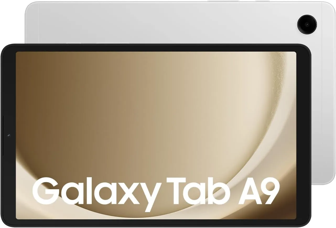 Samsung Galaxy Tab A9, 4GB RAM, 64GB Storage, Wi-Fi, Silver