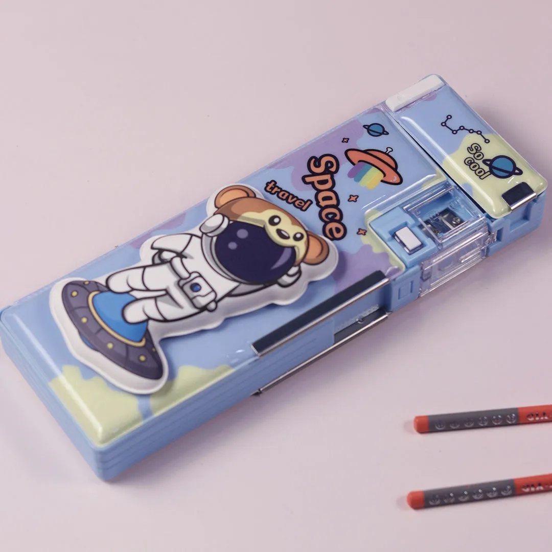 School Items for Kids -Customized Cartoon Printed Geometry Box