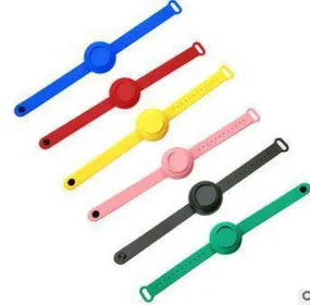 Silicone Bracelet, Portable, Disposable, Hand Sanitizer, Alcohol, Convenient For Sterilization