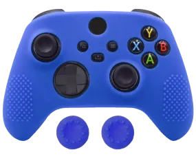 Silicone Cover   Thumb Grips For XBOX Series X Controller Case Skin - Blue