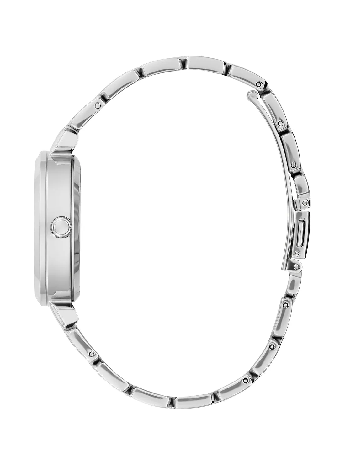 Silver Crystal Clear Glitz Watch