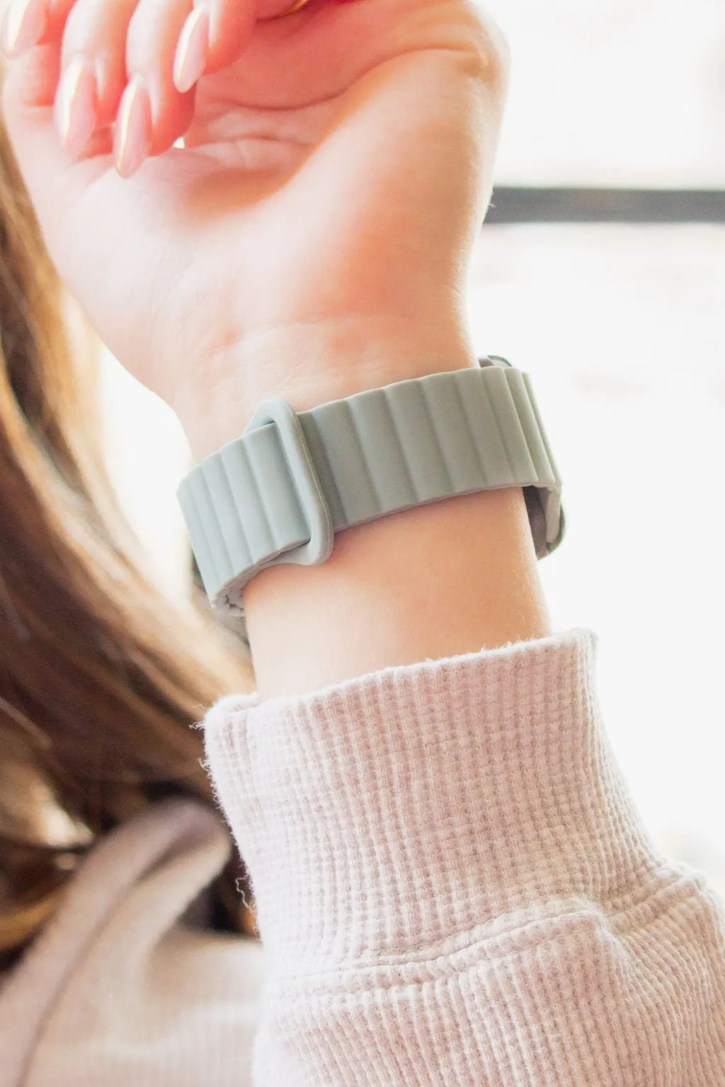 Soft Sage Magnetic Loop Watch Band