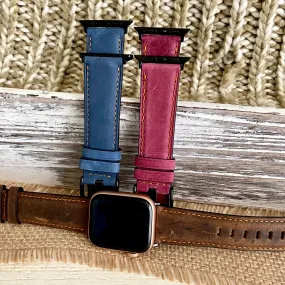 Soft Suede Leather Band For Apple Watch Multiple Colors Available