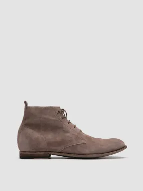 STEREO 004 - Taupe Suede Ankle Boots