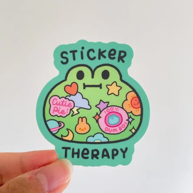 Sticker Therapy Frog Vinyl Sticker