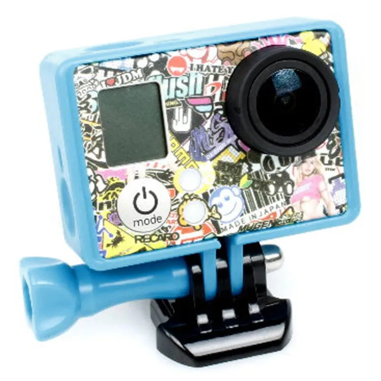 TMC High Quality Tripod Cradle Frame Mount Housing for GoPro HERO4 /3  /3, HR191(Dark Blue)