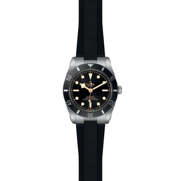 TUDOR Black Bay 54 37mm Case, Black Dial, Black Rubber Bracelet (M79000N-0002)