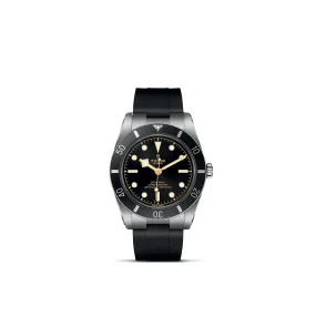 TUDOR Black Bay 54, 37mm steel case, Black rubber strap